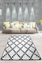 Conceptum Alfombra Class DJT Blanco y Negro 160 x 230 cm